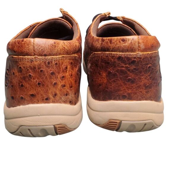 Roper Men\'s Ostrich Print Leather Clearcut Low Casual Shoes Moc Toe 10.5 EE. main image 7